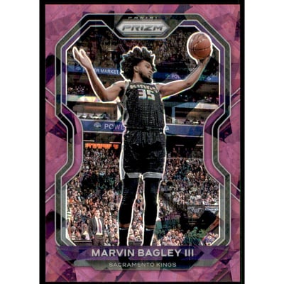 2020-21 Panini Prizm Prizms Purple Ice #172 Marvin Bagley III