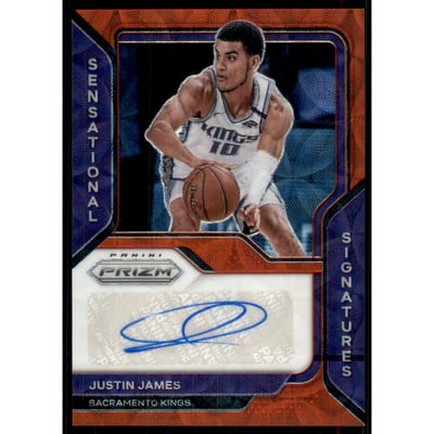 2020-21 Panini Prizm Sensational Signatures Prizms Choice #14 Justin James