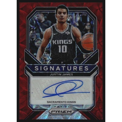2020-21 Panini Prizm Signatures Prizms Choice #48 Justin James