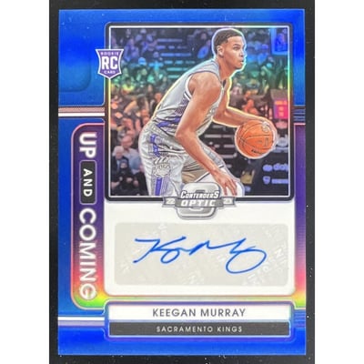 2022-23 Contenders Optic Up and Coming Blue #UCA-KGM Keegan Murray RC Auto /75