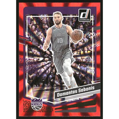 2023-24 Donruss Holo Red Laser #82 Domantas Sabonis