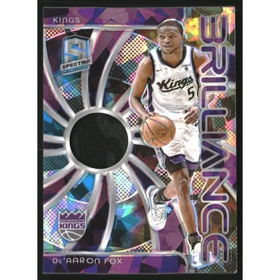 2023-24 Panini Spectra Brilliance Jerseys Astral #17 De'Aaron Fox