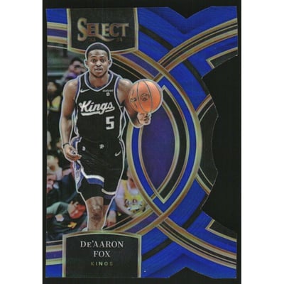 2023-24 Select Prizms Blue Die-Cut #152 De'Aaron Fox