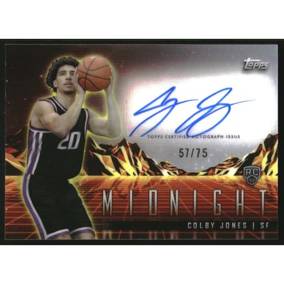 2023-24 Topps Midnight Rookie Horizon Signatures Dusk #RHSCJ Colby Jones