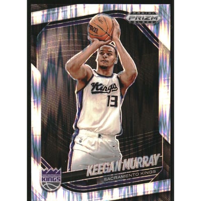 2024-25 Panini Prizm Black Prizms Skewed #152 Keegan Murray
