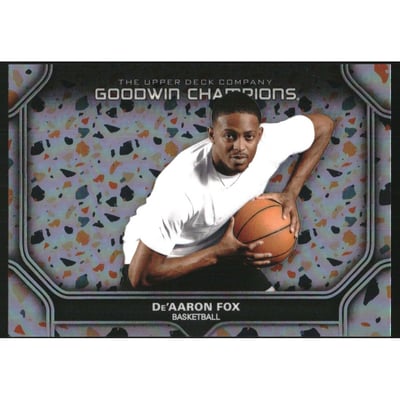 2024 Upper Deck Goodwin Champions Platinum Rainbow Terrazzo #P93 De'Aaron Fox H