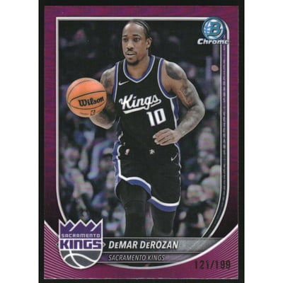 2025-26 Bowman Chrome Fuchsia Refractors #BCV127 DeMar DeRozan