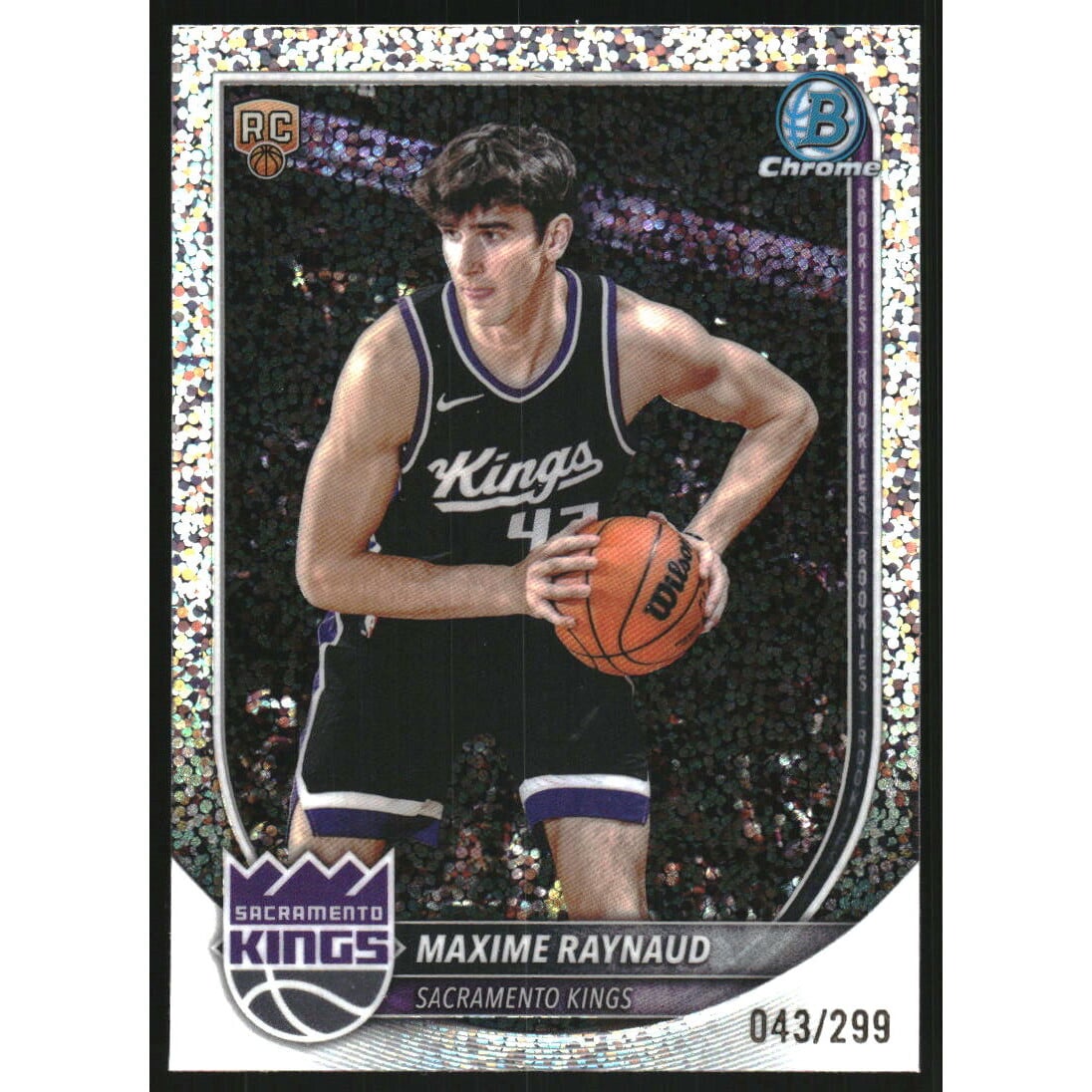 2025-26 Bowman Chrome Speckle Refractors #BCV43 Maxime Raynaud