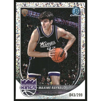 2025-26 Bowman Chrome Speckle Refractors #BCV43 Maxime Raynaud