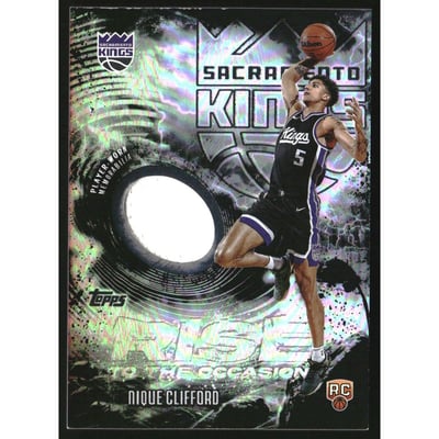 2025-26 Topps Rise to the Occasion Relics Rainbow Foilboard #RTONC Nique Clifford