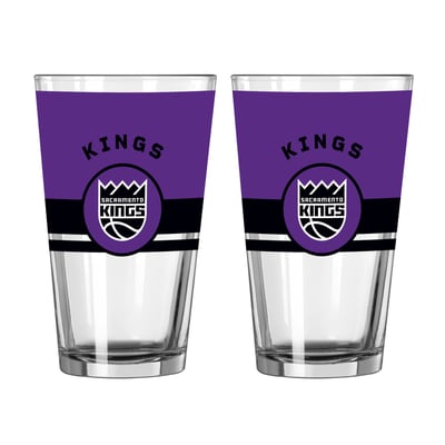 Sacramento Kings Logo Brands Two-Piece 16oz. Horizon Pint Glass Set