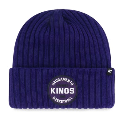  Sacramento Kings '47 Ribbed Snowdrift Cuffed Knit Hat - Purple