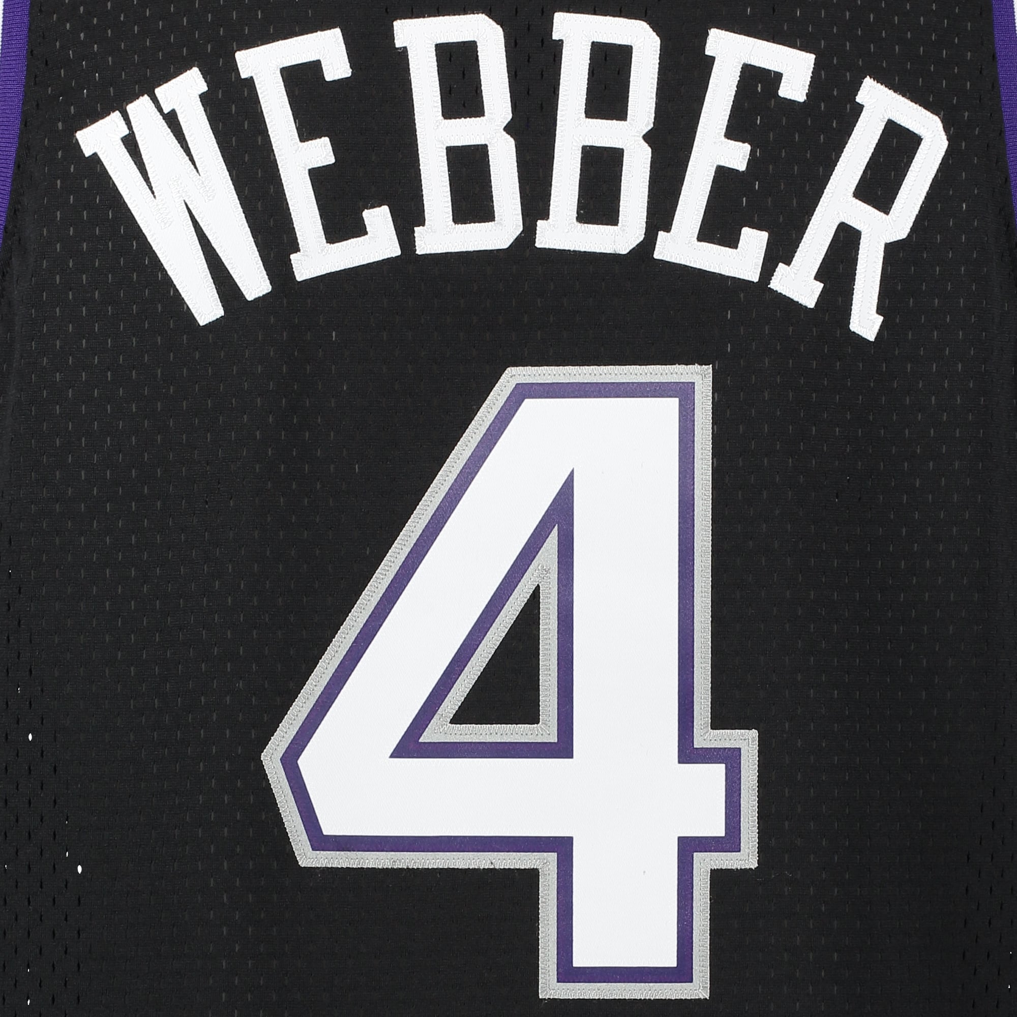 Men's Sacramento Kings Chris Webber adidas Black Hardwood Classics