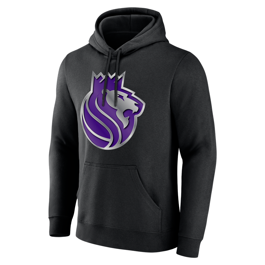 Sacramento Kings Big & Tall Metallic Mascot Hoodie - Black