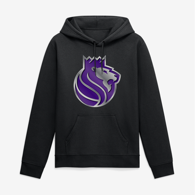 Sacramento Kings Big & Tall Metallic Mascot Hoodie - Black