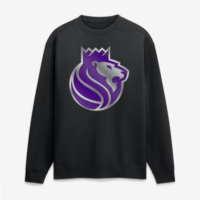 Sacramento Kings  Metallic Mascot Sweatshirt - Black