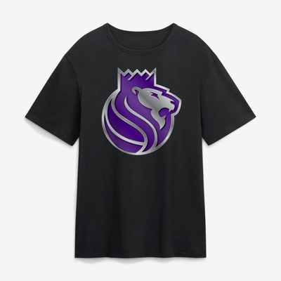 Sacramento Kings  Metallic Mascot T-Shirt - Black
