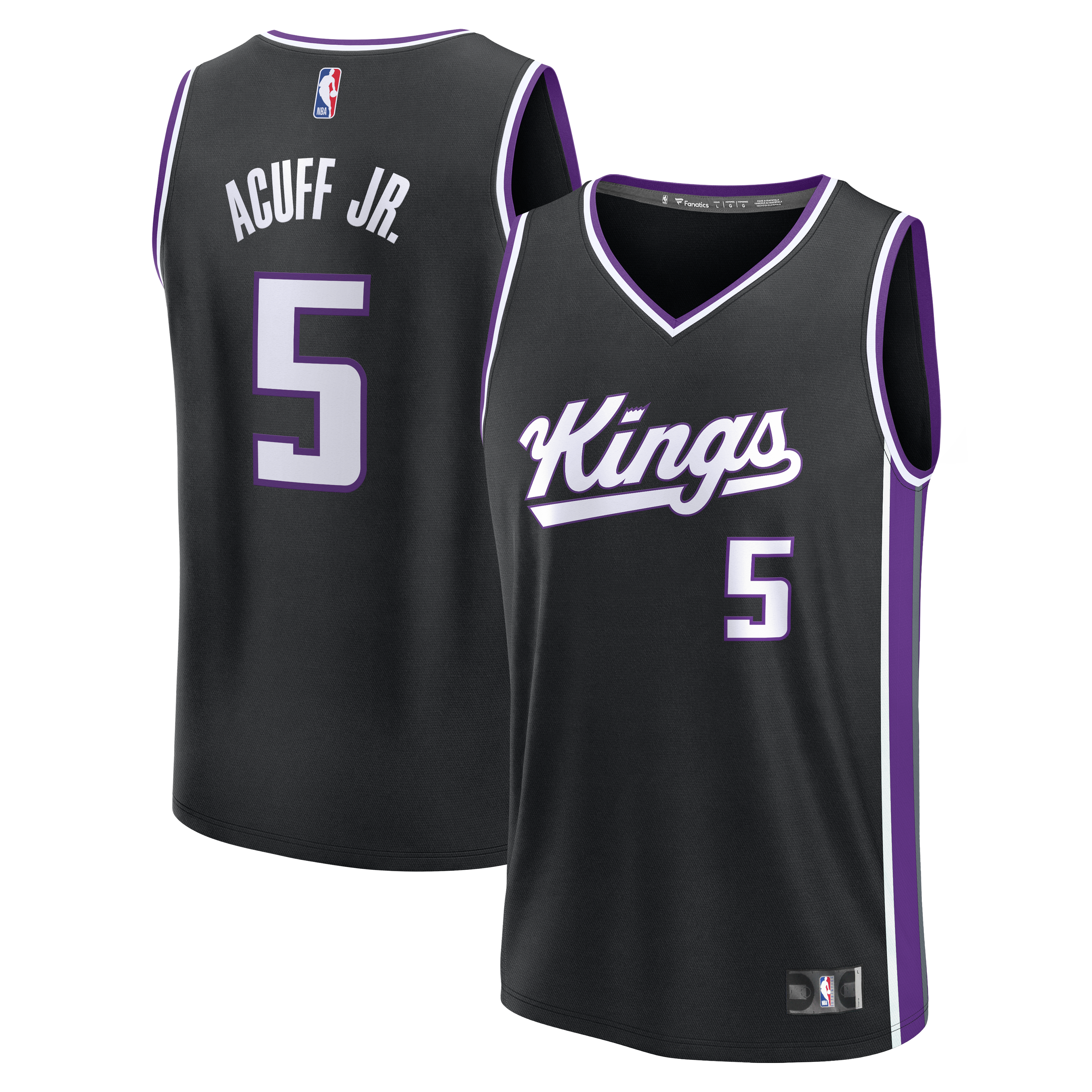 Men's Sacramento Kings Darius Acuff Jr. Fanatics Black 2026 NBA Draft ...
