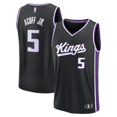 Darius Acuff Jr. Sacramento Kings Fanatics 2026 NBA Draft First Round Pick Fast Break Jersey - Icon Edition - Black