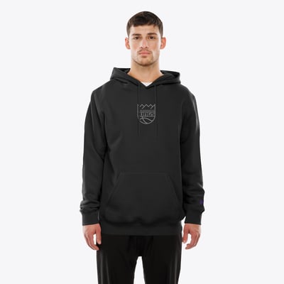 Sacramento Kings New Era Front and Back Graphic Pullover Hoodie - Black
