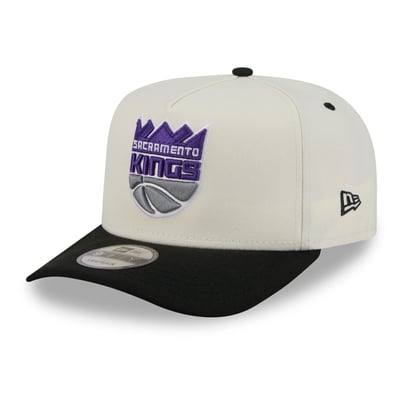 Sacramento Kings New Era City A-Frame 9FIFTY Snapback Hat - Cream/Black