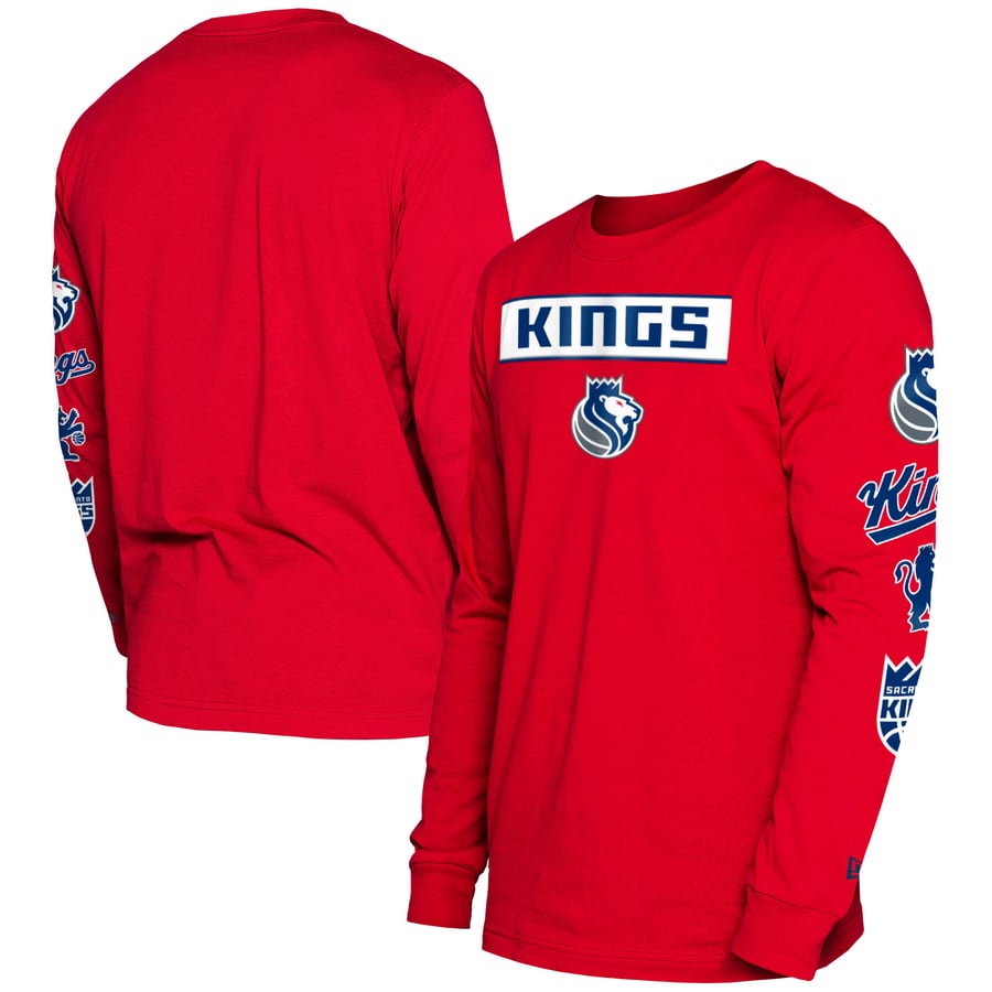 Kings Red Color Code Men's Sacramento Kings New Era Red 2023/24 City Edition Long Sleeve T-Shirt