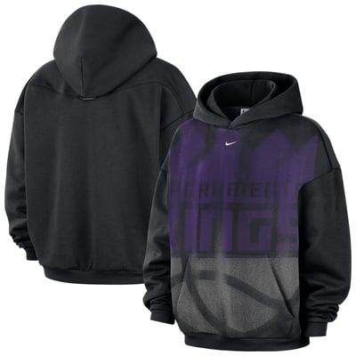 Sacramento Kings Nike 2026 Standard Issue Practice Icon Fleece Pullover Hoodie - Black