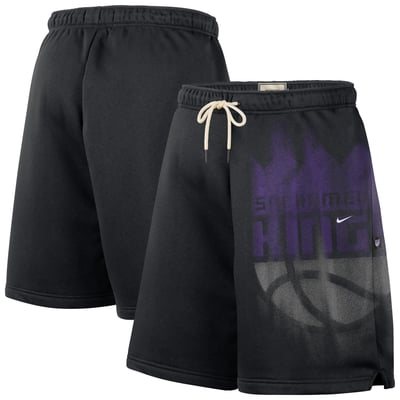 Sacramento Kings Nike 2026 Standard Issue Practice Icon Fleece Shorts - Black