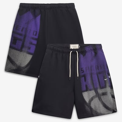 Sacramento Kings Nike 2026/27 Standard Issue Practice Icon 7" Fleece Shorts - Black