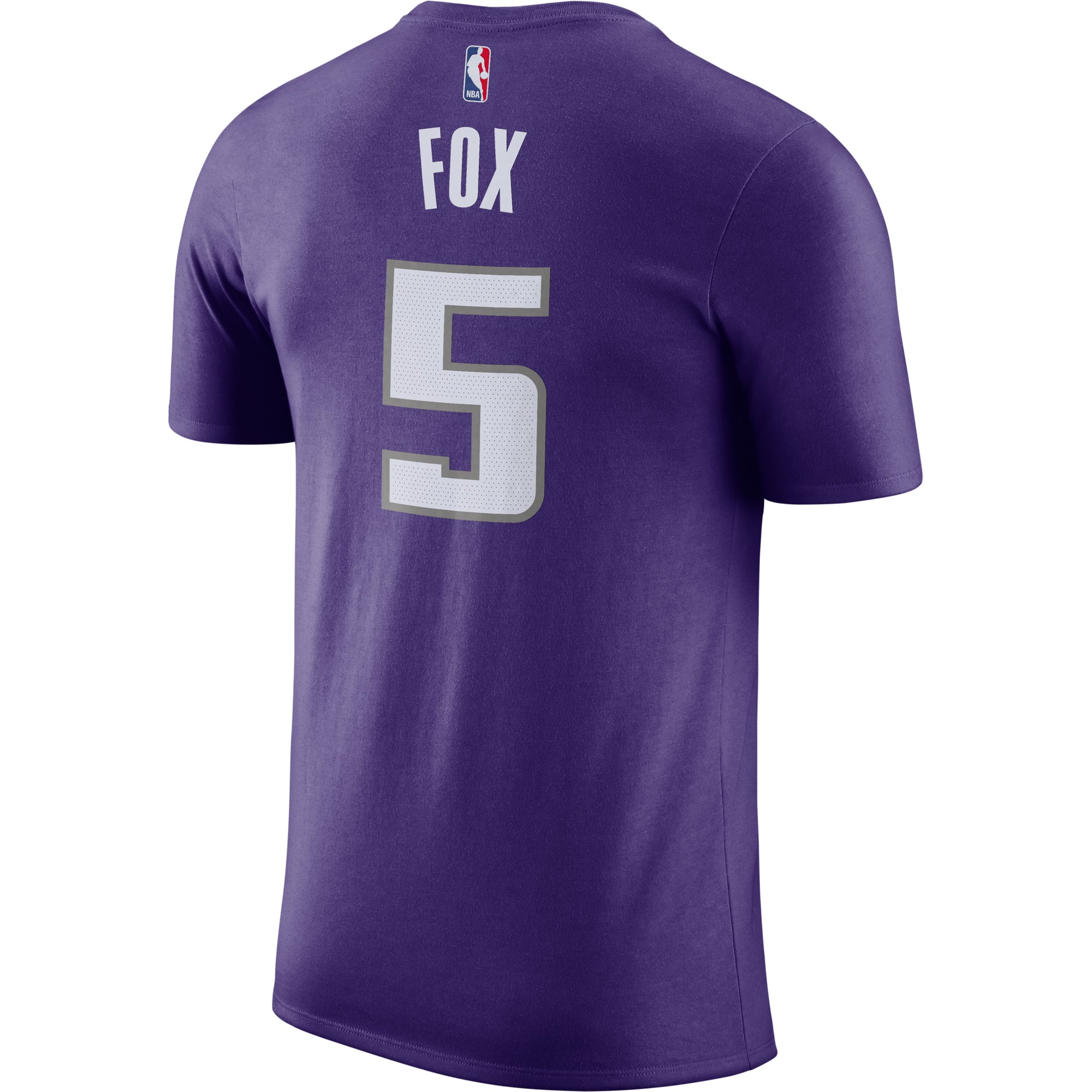 Men's Sacramento Kings De'Aaron Fox Nike Purple Name & Number