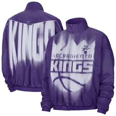 Sacramento Kings Nike 2026/27 Standard Issue On-Court Game Theater Loud Full-Zip Jacket - Purple