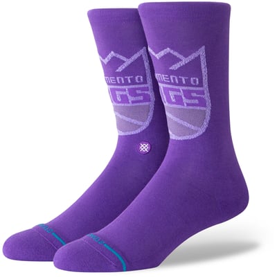  Sacramento Kings Stance Posterize Crew Socks - Purple