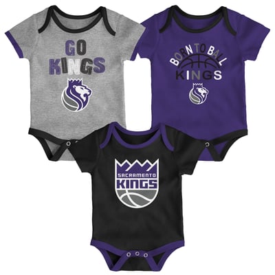 Sacramento Kings Outerstuff Newborn & Infant Born To Ball 3-Pack Bodysuit Set