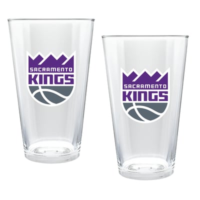Sacramento Kings Two-Piece 16oz. Double Play Pint Glass Set