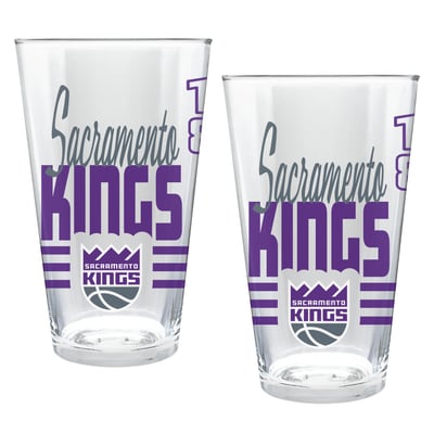 Sacramento Kings Two-Piece 16oz. Heritage Pint Glass Set