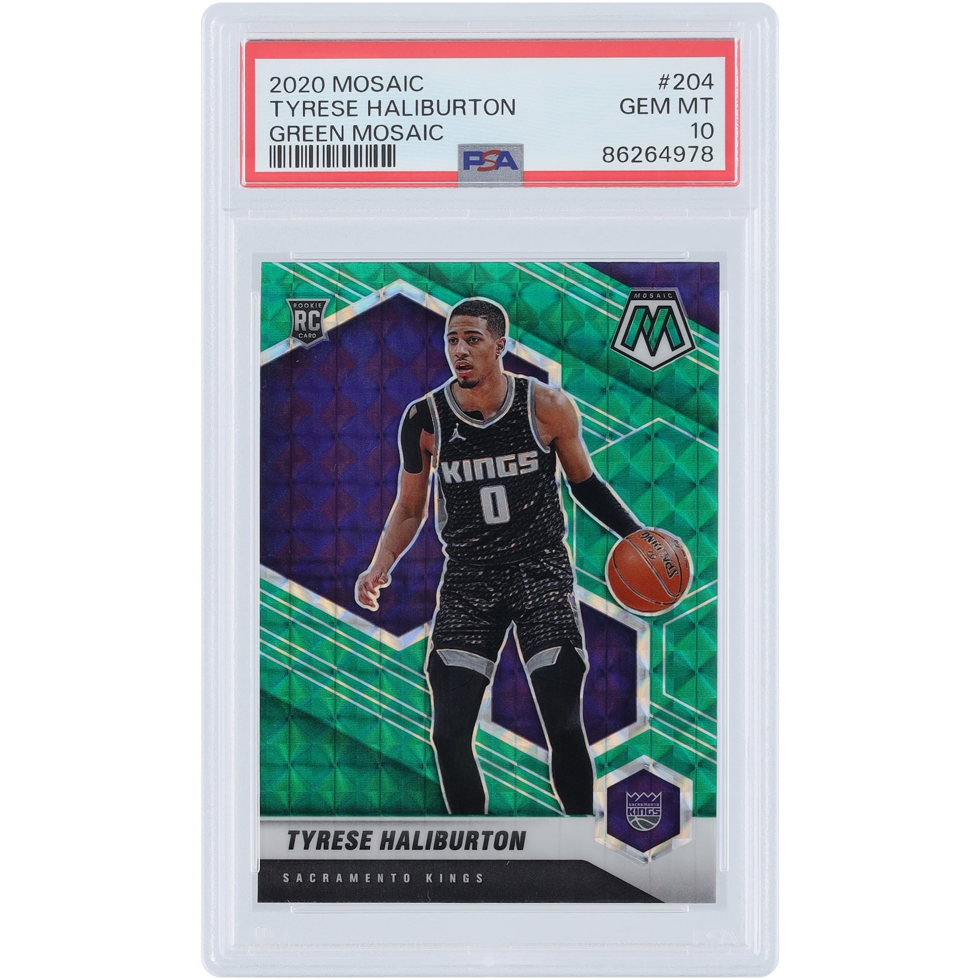 PSA 10 ) Tyrese Haliburton 2020-21 Panini Court Kings RC #162 