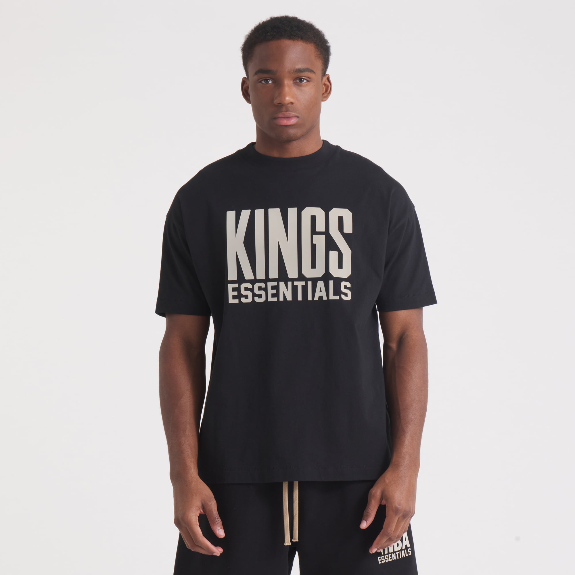 Unisex Sacramento Kings Fear of God Black NBA x ESSENTIALS T-Shirt