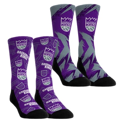  Sacramento Kings Rock Em Unisex Game Day 2-Pack Crew Socks - Purple