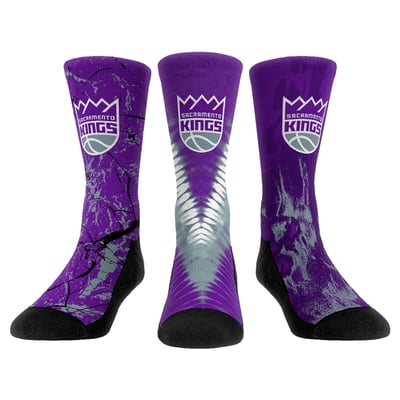  Sacramento Kings Rock Em Youth Three-Pack Crew Socks Set - 
