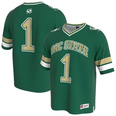 Sacramento State Hornets GameDay Greats Unisex Lightweight Collegiate Football Fashion Jersey - Green