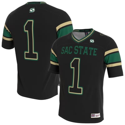 Sacramento State Hornets GameDay Greats Youth Lightweight Collegiate Football Blackout Fashion Jersey - Black