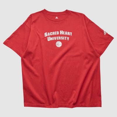 Sacred Heart Pioneers Adidas 2010s T-shirt - Red - XL by Fanatics Real Vintage