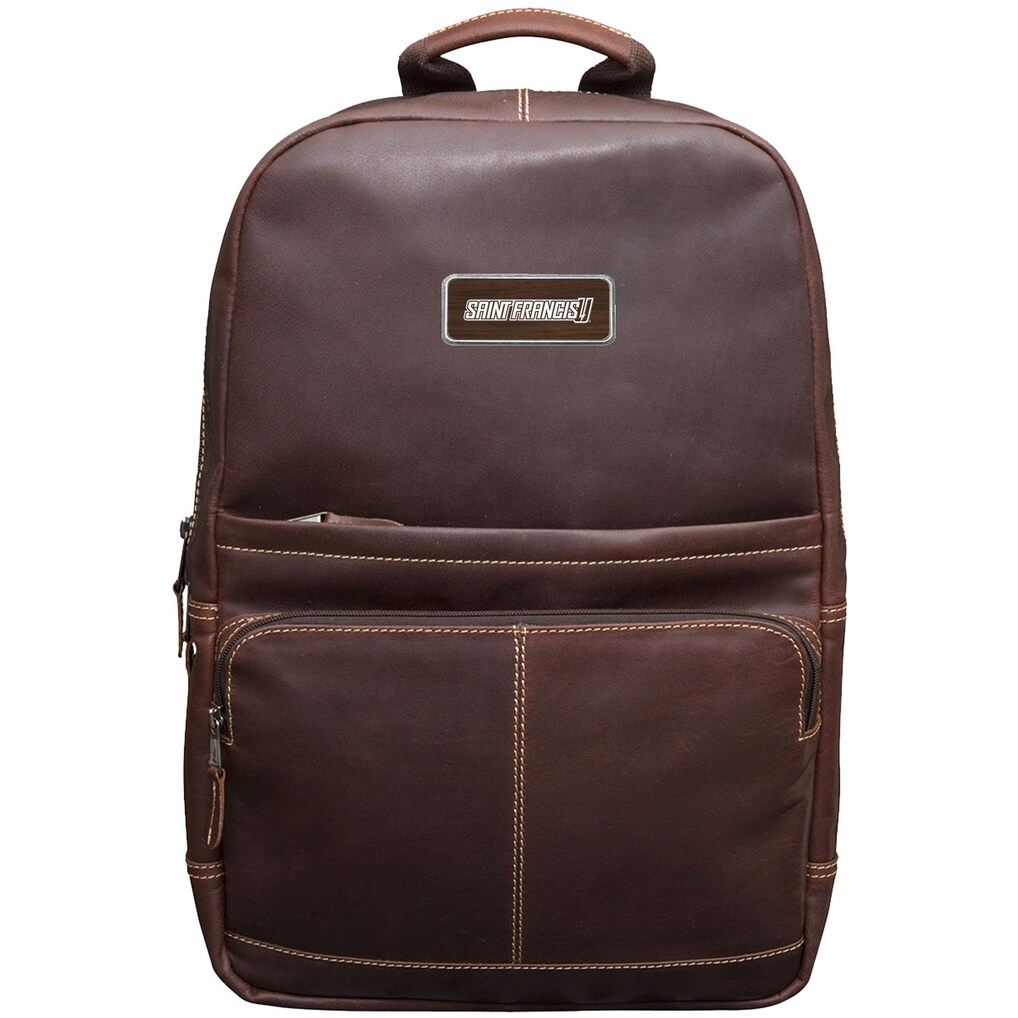 Saint Francis Red Flash Logo Plate Kannah Canyon Backpack - Brown