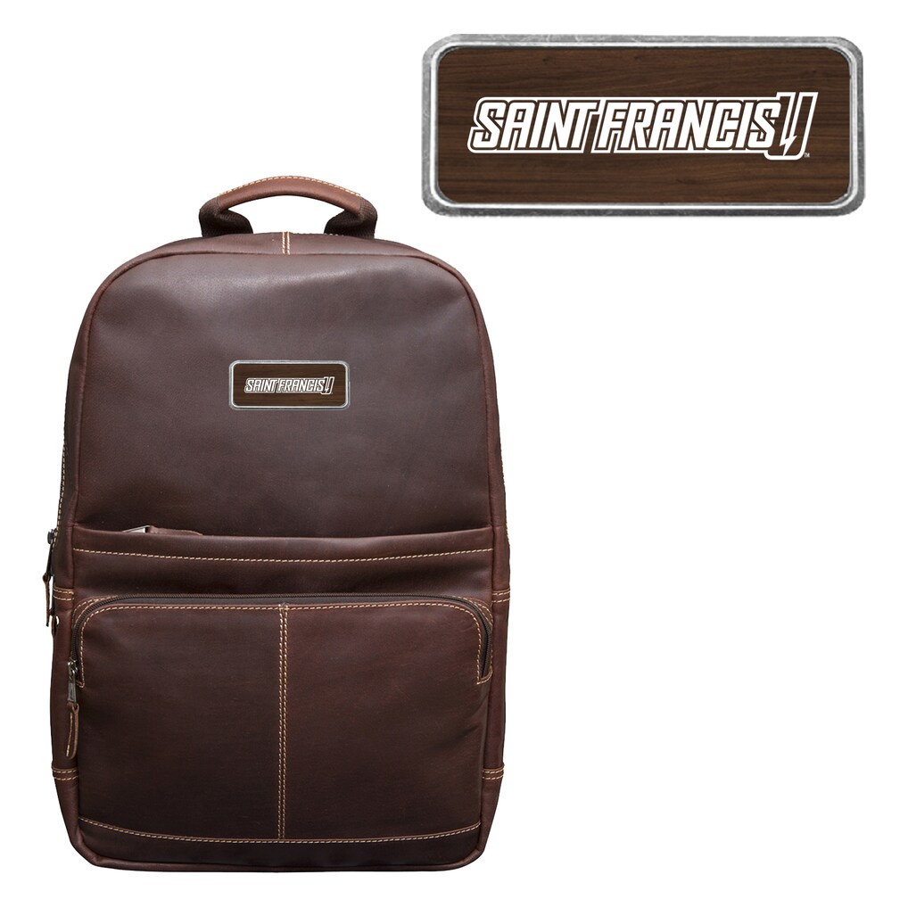 Saint Francis Red Flash Logo Plate Kannah Canyon Backpack - Brown