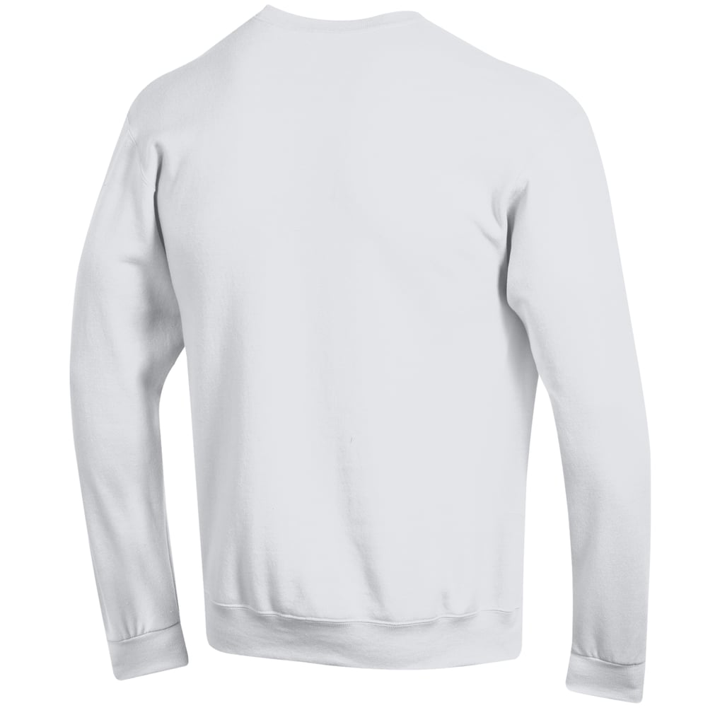 Saint Francis Red Flash Champion Women's Eco Powerblend Mom Pill Box Sweatshirt - White