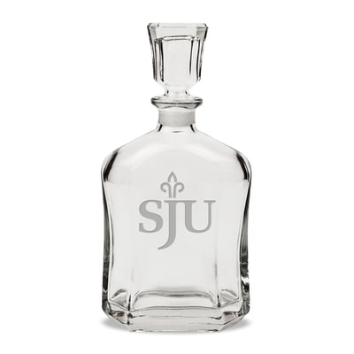 Saint Joseph's Hawks 23.75oz. Crystal Whisky Decanter