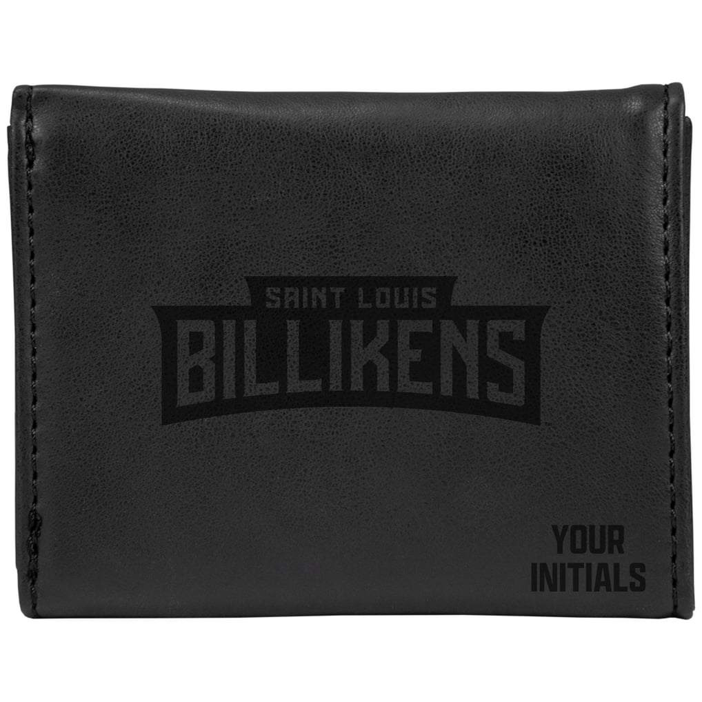 Saint Louis Billikens Personalized Trifold Wallet - Black