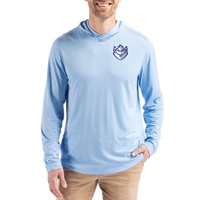  Saint Louis Billikens Cutter & Buck Coastline Recycled Double Peached Hoodie - Light Blue