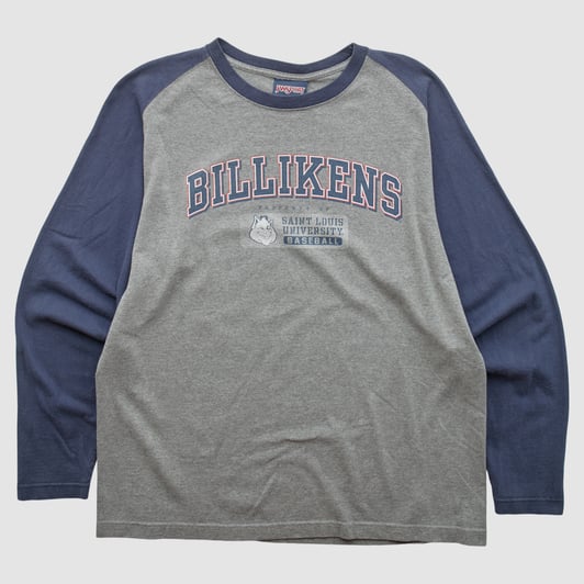 Saint Louis Billikens Jansport 2000s Long Sleeve T-shirt - Heather Gray - 2XL by Fanatics Real Vintage