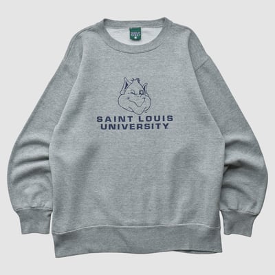 Saint Louis Billikens MV Sport 2000s Pullover Sweatshirt - Gray - M by Fanatics Real Vintage